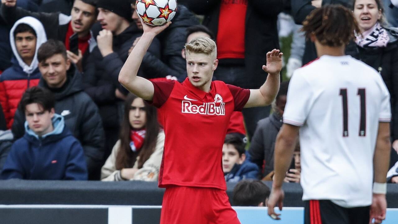 Lukas Ibertsberger trainiert mit Red Bull Salzburg. 