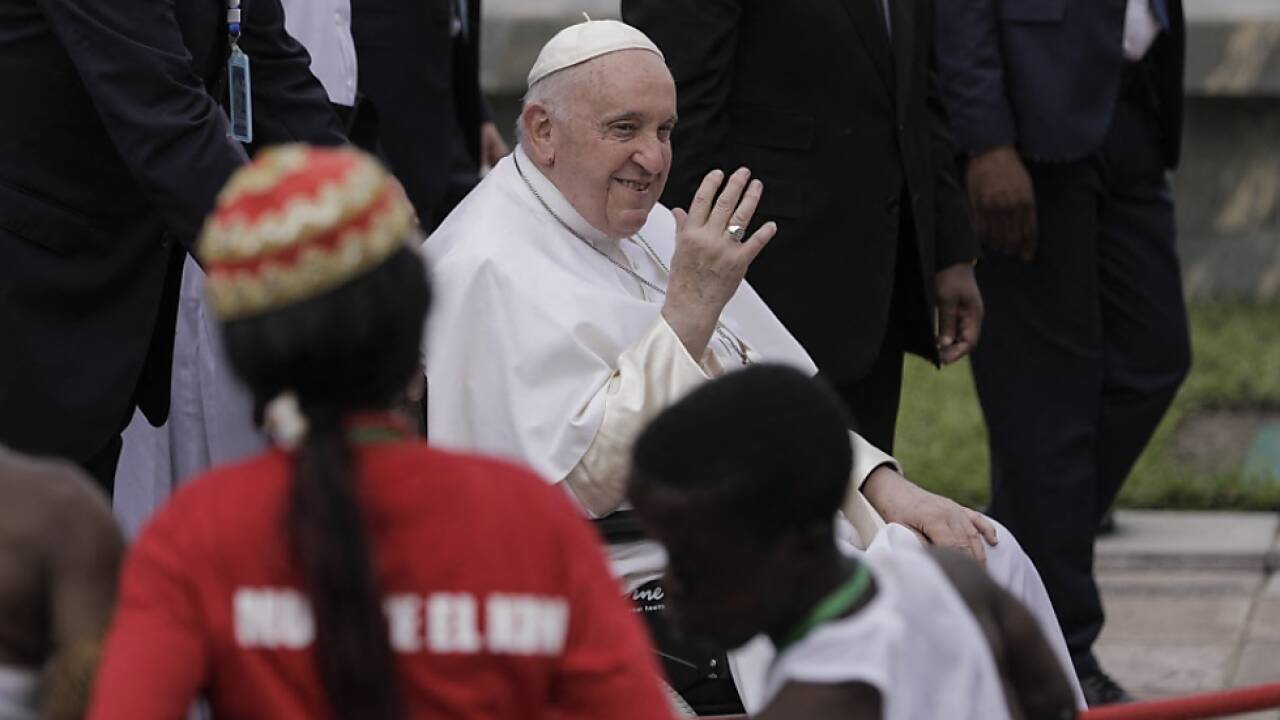 Franziskus bleibt bis Freitag in Kinshasa 
