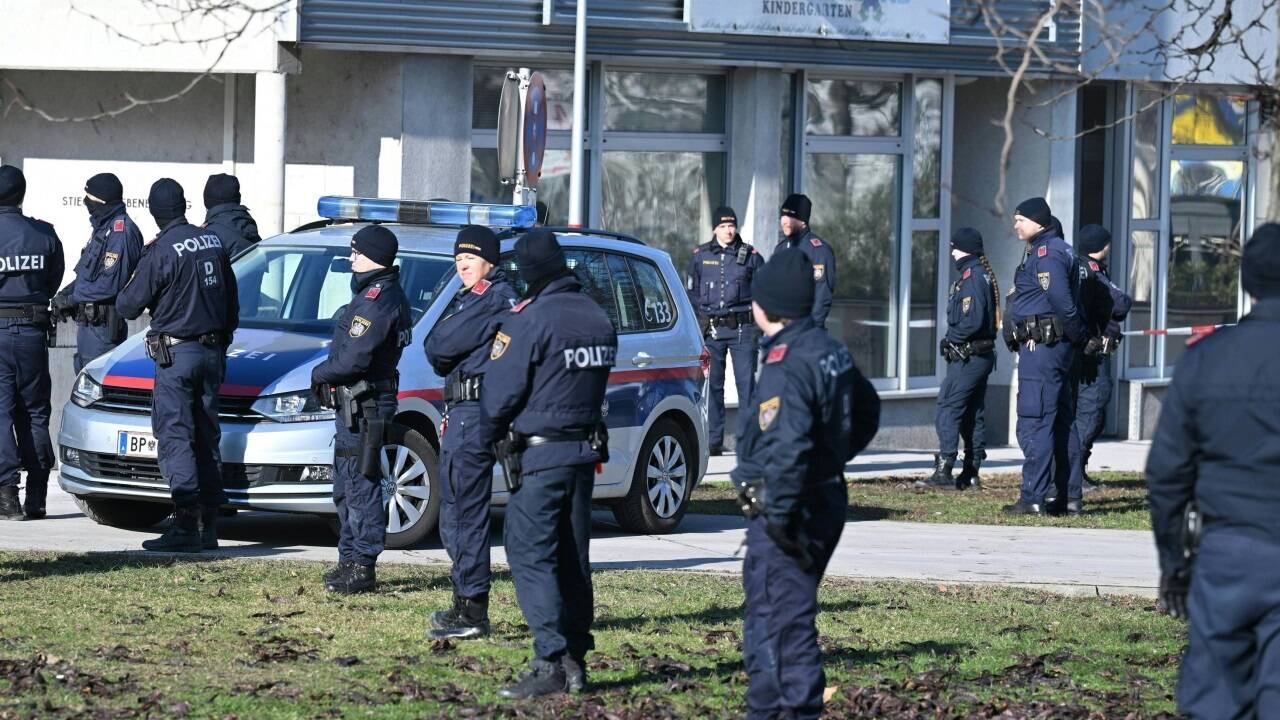 Großaufgebot der Polizei 