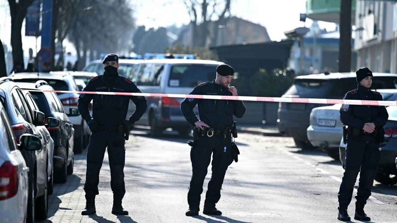 Großaufgebot der Polizei 