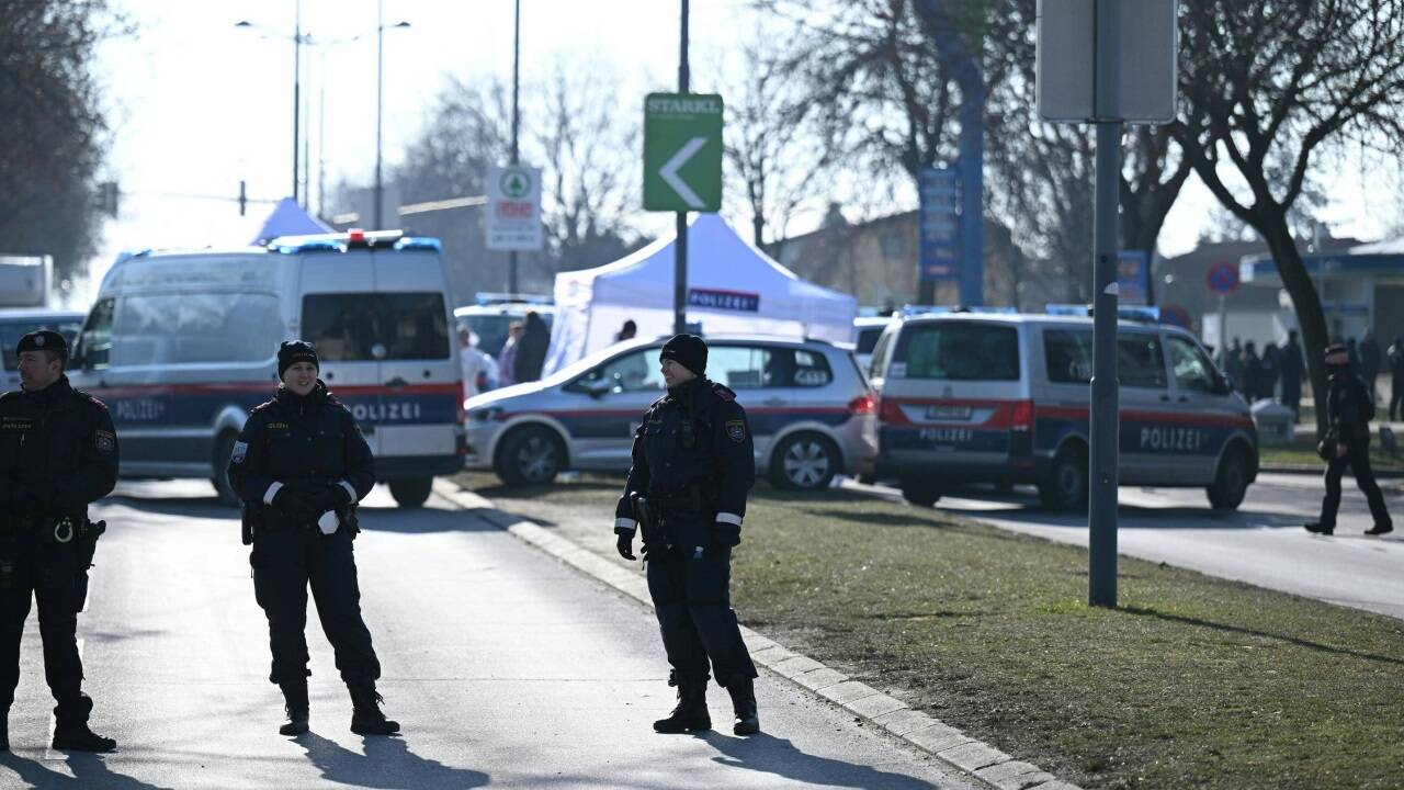 Großaufgebot der Polizei 