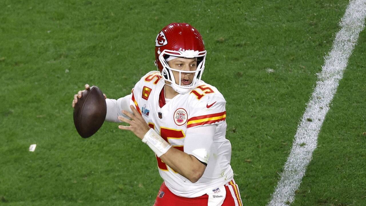 Patrick Mahomes (Mitte) führte die Kansas City Chiefs zum Super-Bowl-Sieg. 