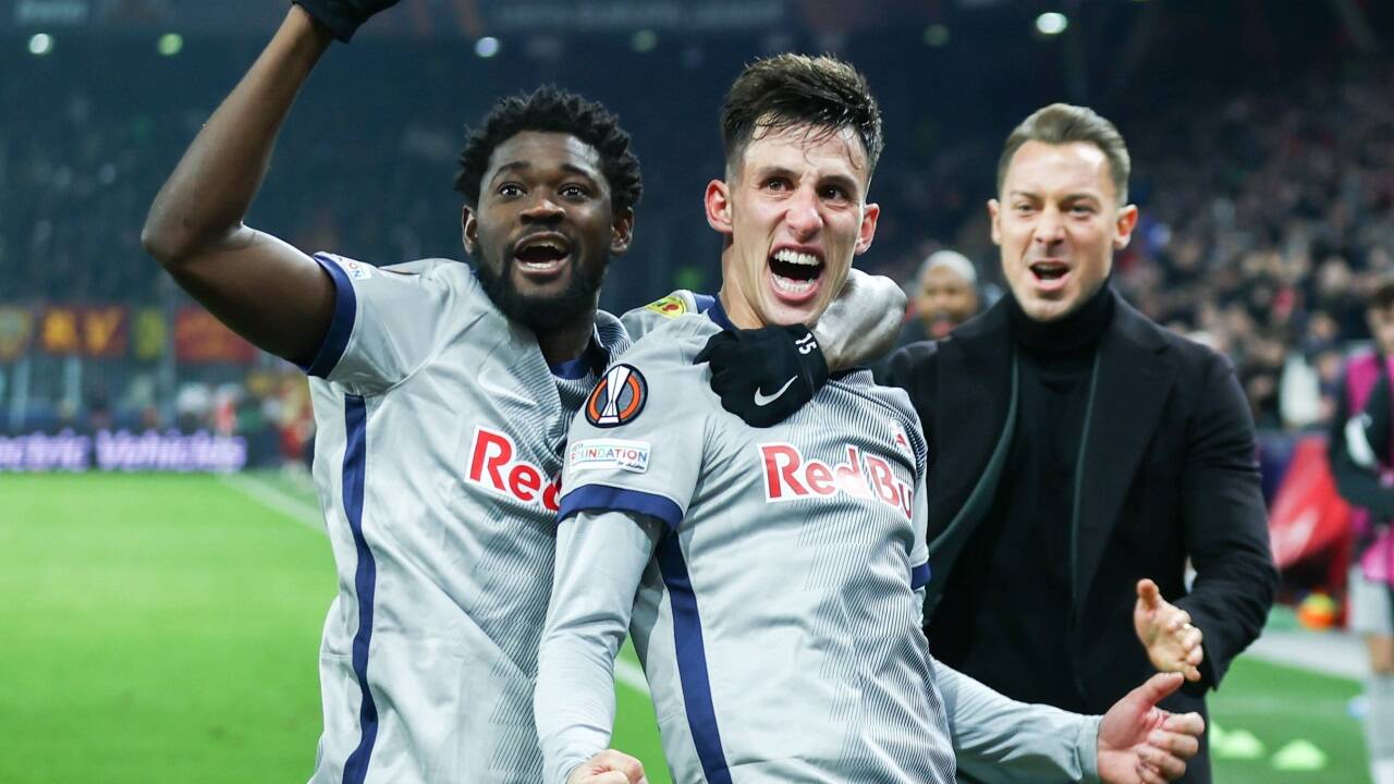 Red Bull Salzburg Mit Matchwinner Capaldo jubelte seine ganze Familie