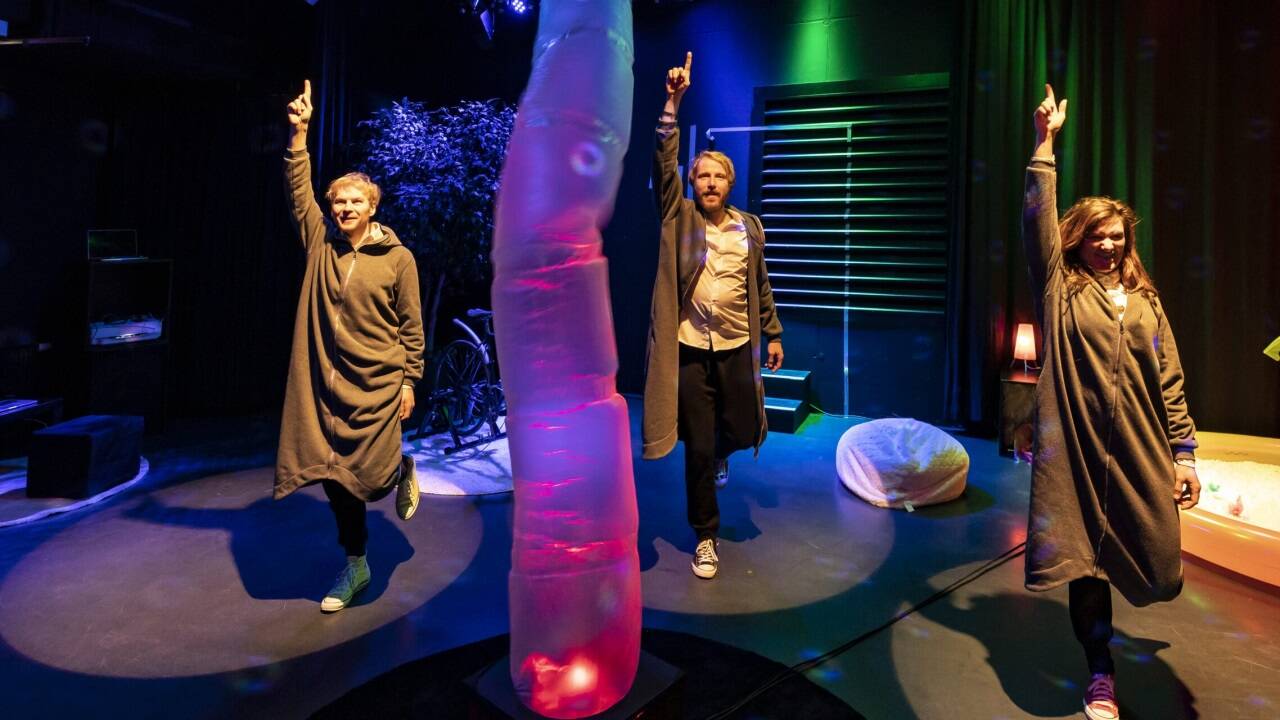 Benjamin Blaikner, Remo Rauscher und Anna Adensamer wollen bis Sonntag nonstop performen.  