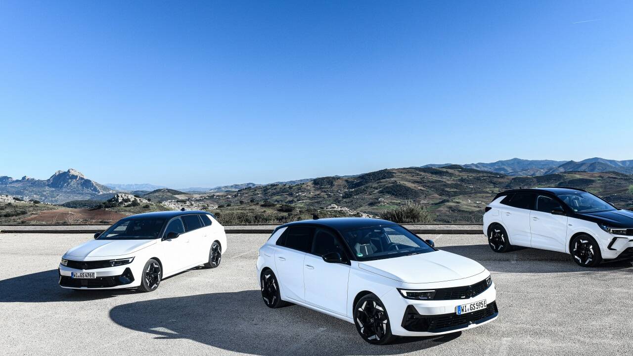 Zurück in die Zukunft: Das GSe-Logo gibt es für den Astra, Astra Sports Tourer und Grandland. 