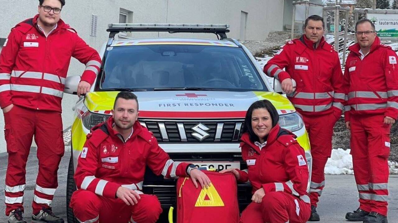 First Responder: Simon Aichhorn, Fabian Schaidreiter, Claudia Gruber, Christian Gruber, Reinhard Aichhorn. 