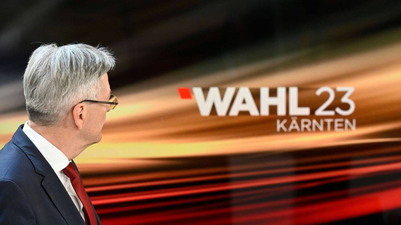 Der Kärntner Landeshauptmann Peter Kaiser am Wahlabend in Klagenfurt. Der Kärntner Landeshauptmann Peter Kaiser am Wahlabend in Klagenfurt.