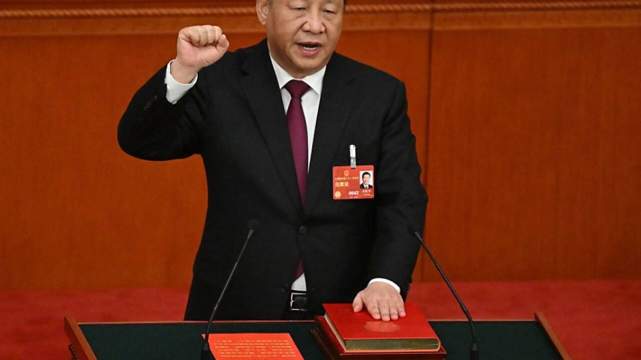 Xi Jinping leistet seinen Amtseid 