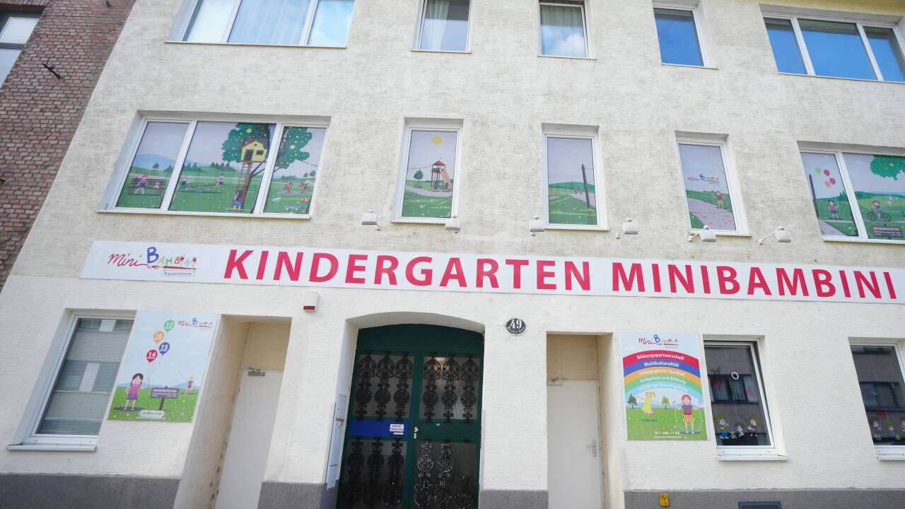 Ein Standort der Minibambini-Kindergärten in der Wurlitzergasse in Wien-Ottakring. 