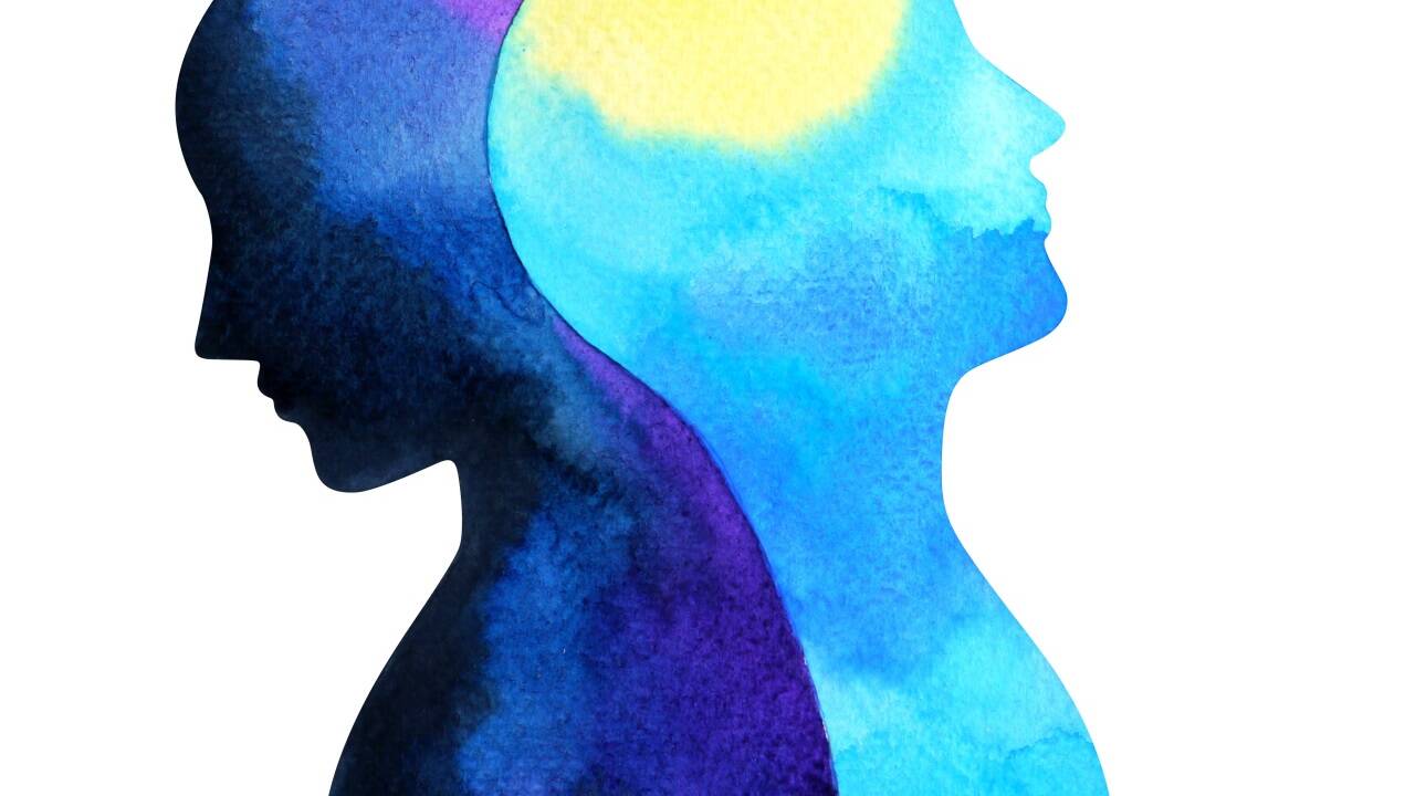 Zwei Extreme im Kopf: manisch-depressive Erkrankung oder auch bipolare Störung genannt. 
