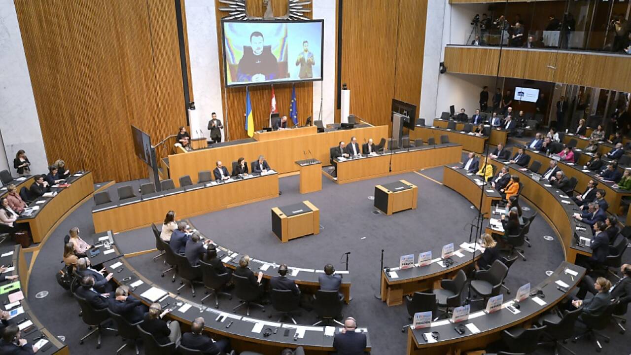 Videoansprache des ukrainischen Präsidenten im Nationalrat 