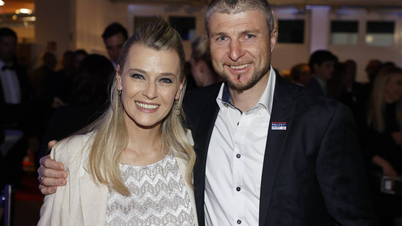 Ex-Slalomass Reinfried Herbst mit seiner Frau Manuela. 