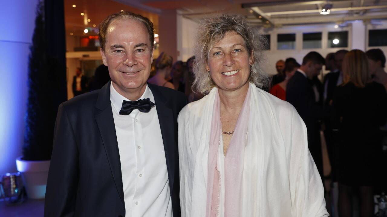 Skilegende Petra Kronberger (zweifache Olympiasiegerin und Weltmeisterin) mit Lebensgefährte Peter Staub. 