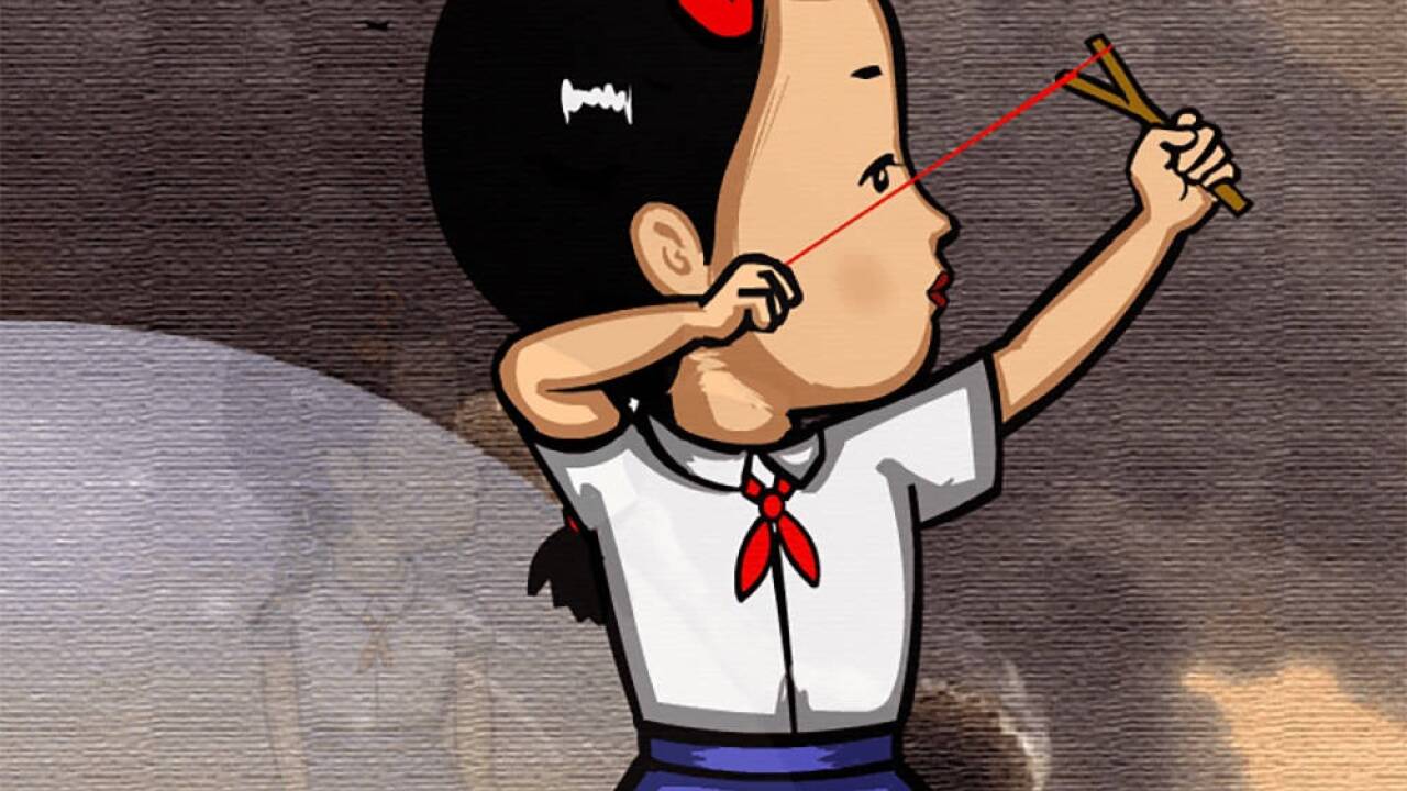 Videostill aus der Flash Animation „Savage Growth“ von Bu Hua, 2008. Videostill aus der Flash Animation „Savage Growth“ von Bu Hua, 2008.