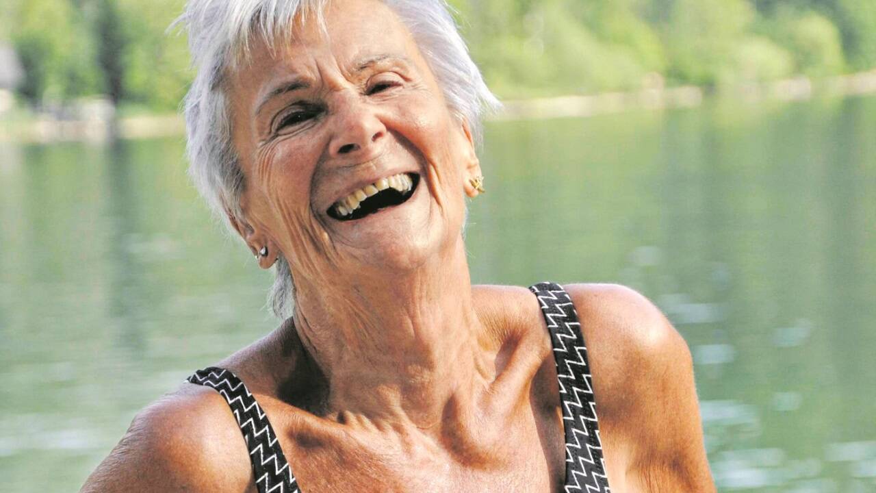 Immer fröhlich bleiben: Margit Kretzer.  
