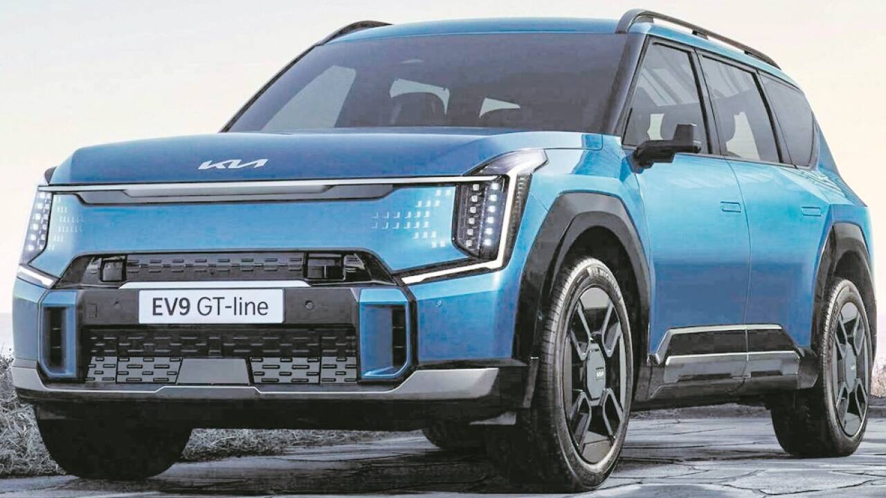 Das siebensitzige SUV EV9 von Kia kommt in der zweiten Jahreshälfte 2023 nach Europa.  