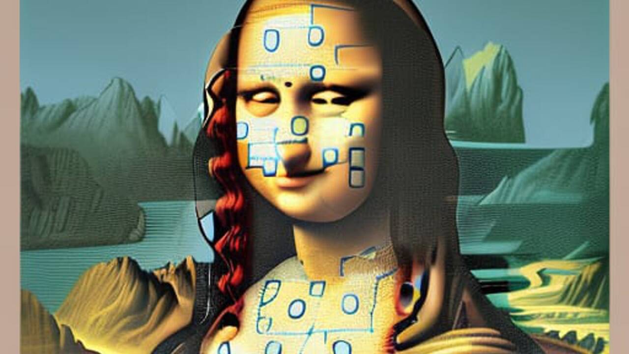 So sieht ein KI-generiertes Bild der Mona Lisa aus. Betroffen vom „Stilklau“ sind aber vor allem zeitgenössische Künstler. 