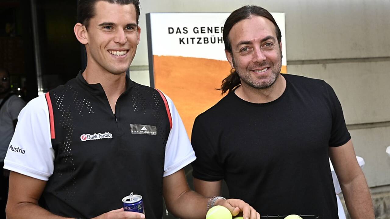 Thiem und Massu (v.l.n.r.) auf einem Foto aus dem Jahr 2019 