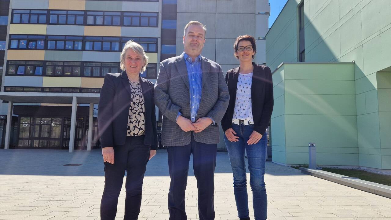 Karin Wohlschlager, Lars Atorf und Monika Seidl. 
