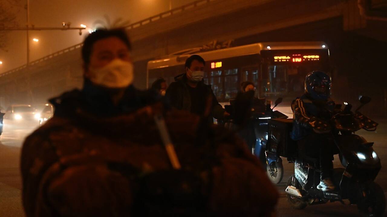 Heftiger Sandsturm fegte über Peking hinweg 