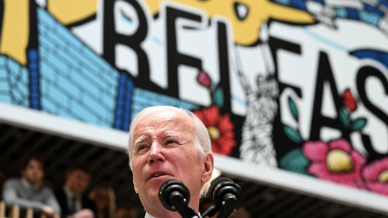 „Frieden und Wohlstand gehören zusammen“, sagte Biden bei seiner Rede an der Ulster-Universität.  