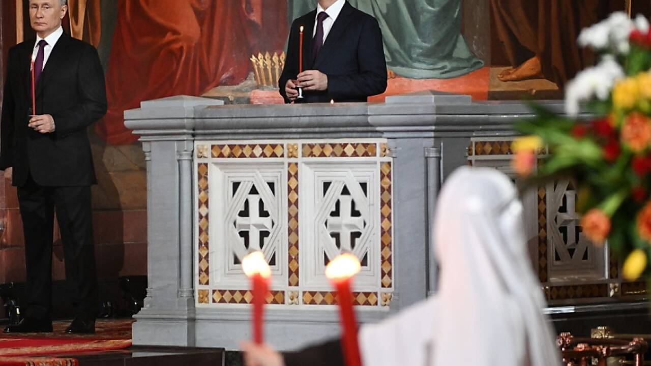 Putin feiert in Moskau orthodoxes Osterfest 