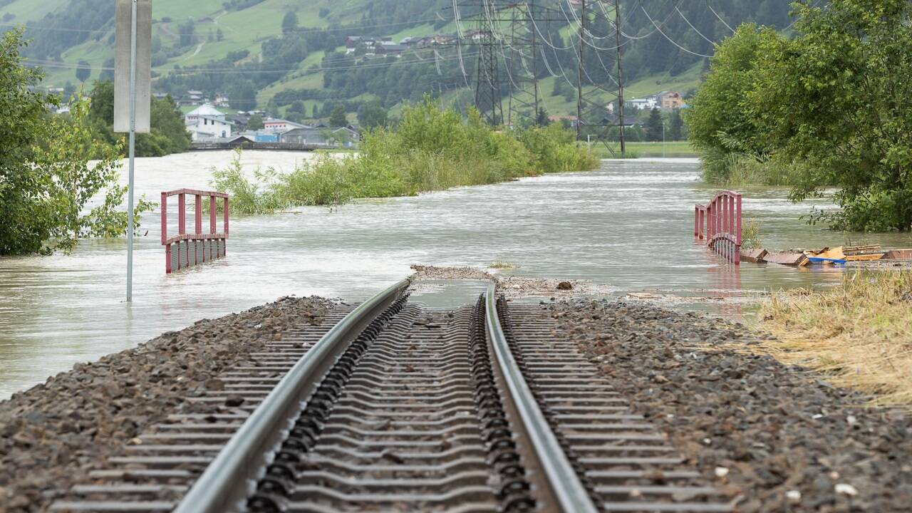 Weite Teile der Pinzgauer Lokalbahn wurden im Sommer 2021 zerstört.  