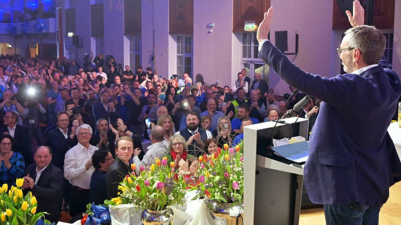 FPÖ-Bundesparteiobmann Herbert Kickl hat allen Grund zur Freude. 