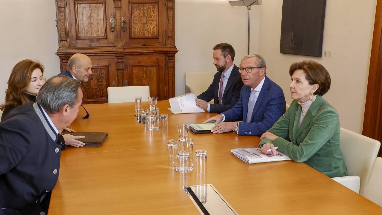 FPÖ-Chefin Marlene Svazek traf am Dienstag auf Wilfried Haslauer.  