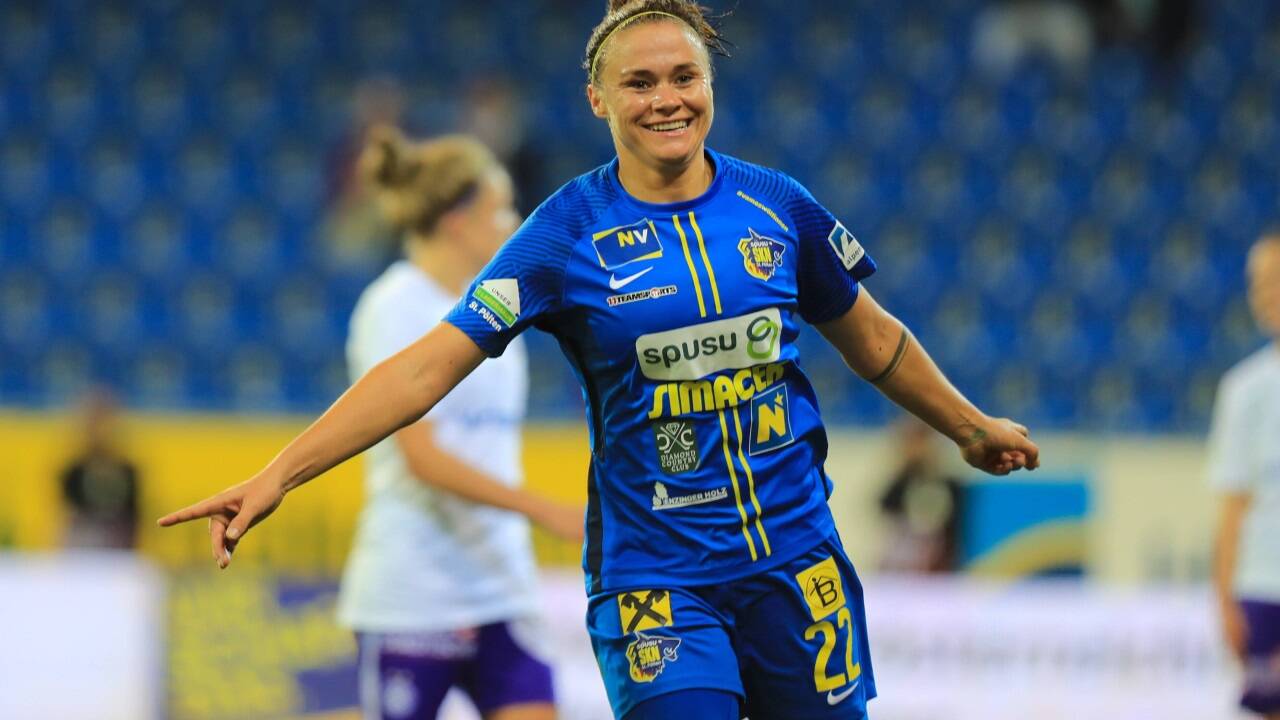 Viele Tore konnte Stefanie Enzinger im Trikot des SKN St. Pölten bejubeln.  