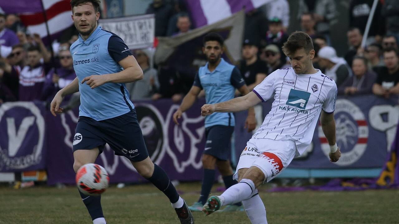 Marco Hödl (r.) verlässt die Austria im Sommer Richtung Kuchl. Zuvor wird er mit den Violetten aber noch das Landescup-Finale bestreiten.  
