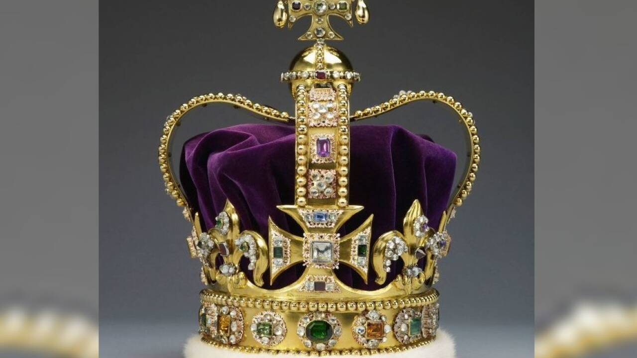 Die Saint Edward’s Crown: Charles III. wird sie am Samstag in der Westminster Abbey tragen – mit oder ohne Pinzgauer Smaragd. 