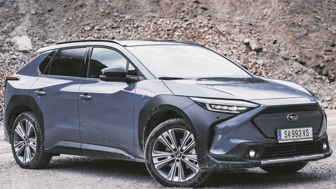 Hochvolt-Kraxler: Der Subaru Solterra ist der Bergfex unter den Stromern. 