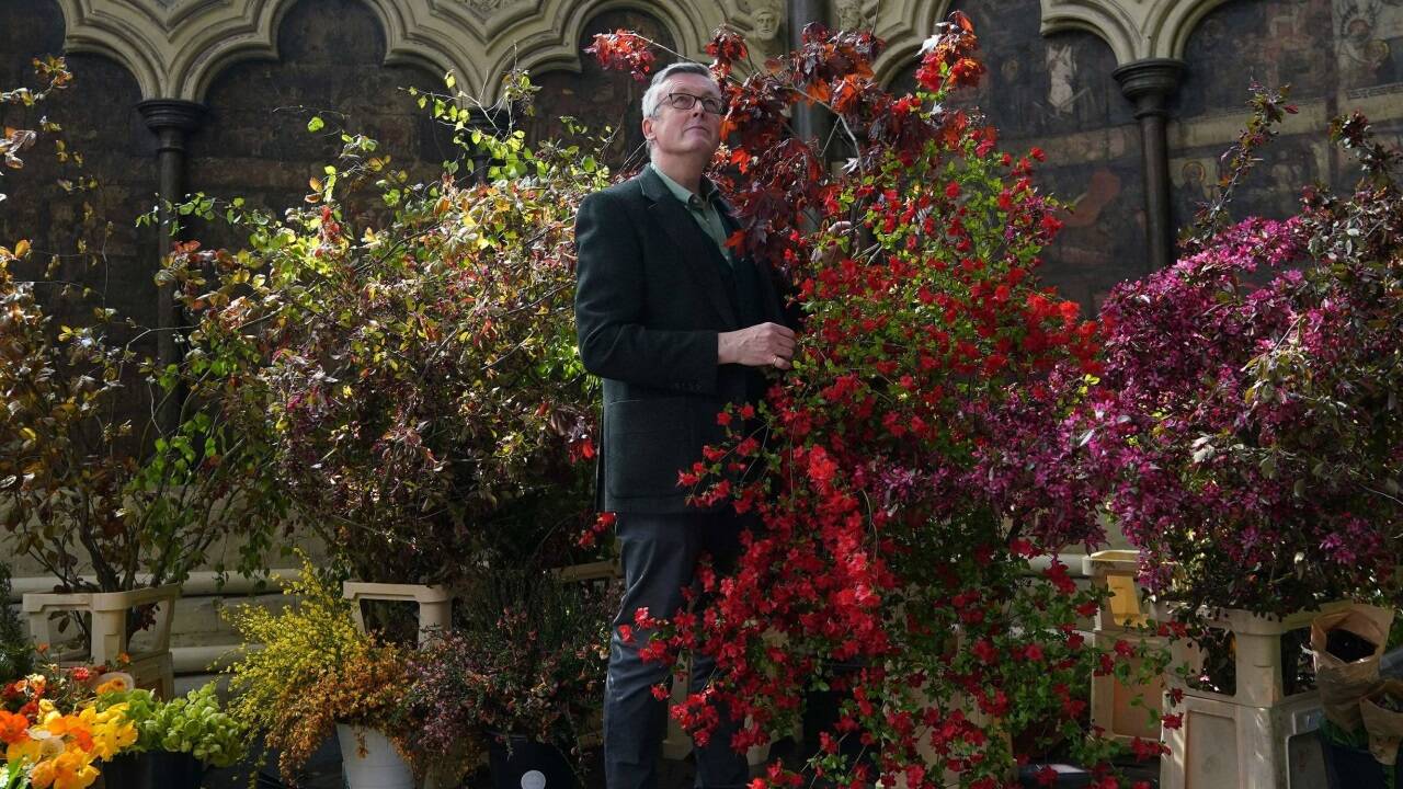 Die Blumen, die am Samstag die Westminster Abbey schmücken, kommen aus dem ganzen Königreich. Die Blumen, die am Samstag die Westminster Abbey schmücken, kommen aus dem ganzen Königreich.