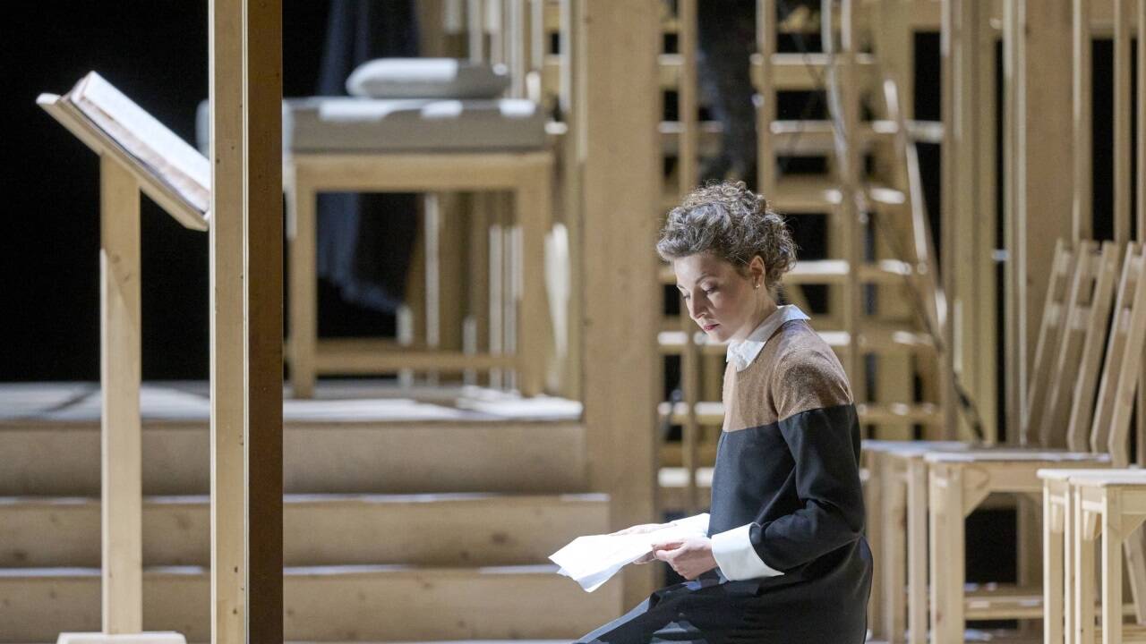 Bilder zur Inszenierung der „Dialogues des Carmélites“ an der Wiener Staatsoper.  Bilder zur Inszenierung der „Dialogues des Carmélites“ an der Wiener Staatsoper.