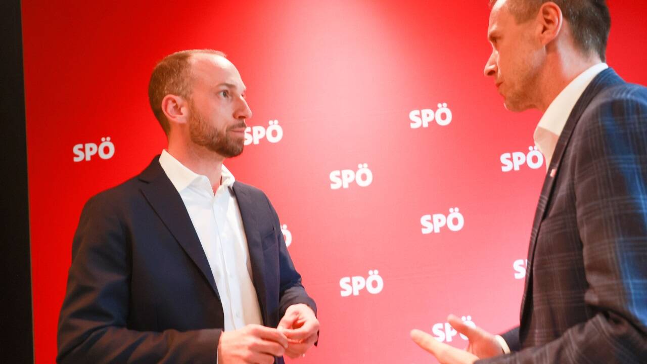 Salzburgs Parteivorsitzender David Egger und AK-Präsident Peter Eder. Beide standen auf der Seite Doskozils 