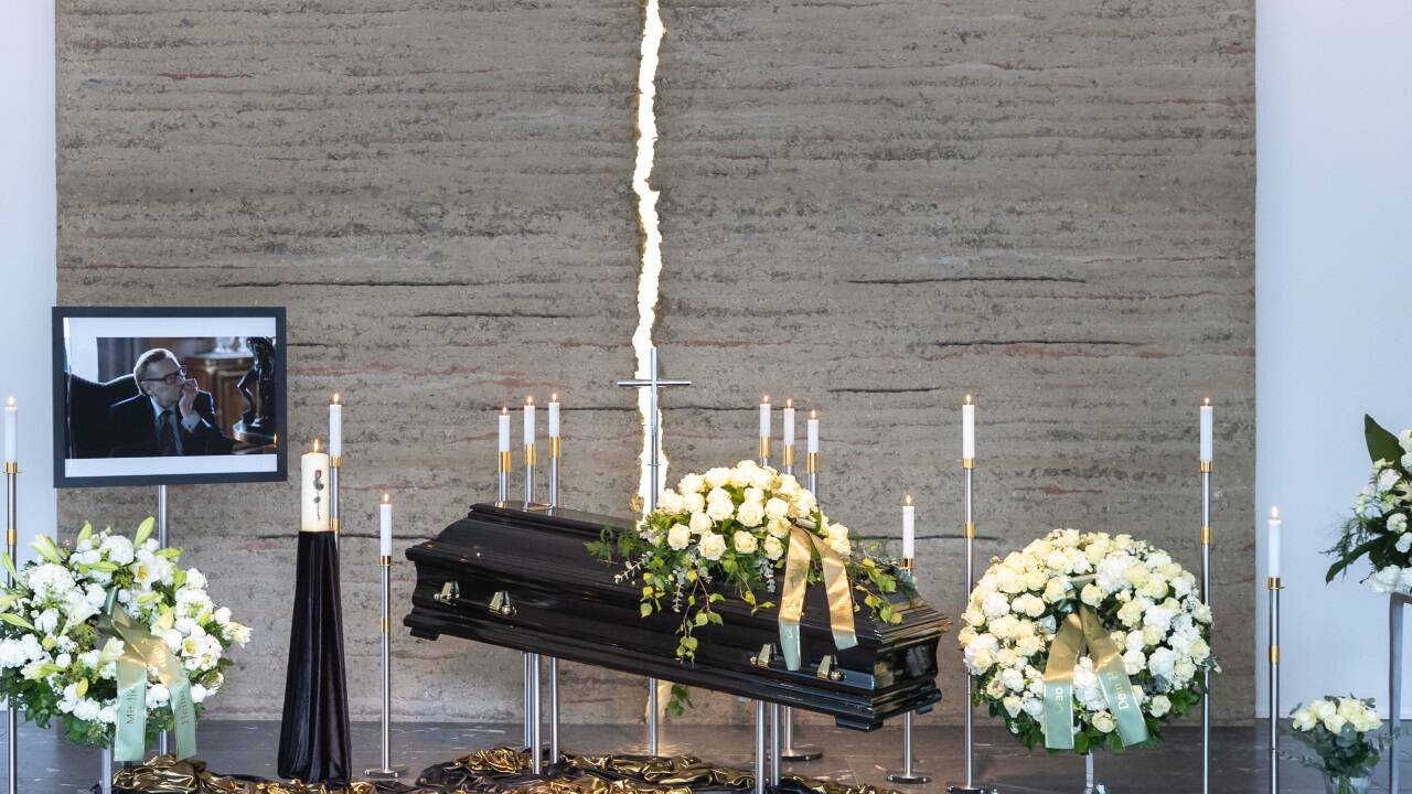 Verabschiedung von Schauspieler Helmut Berger in der Trauerhalle Jung in Salzburg. 