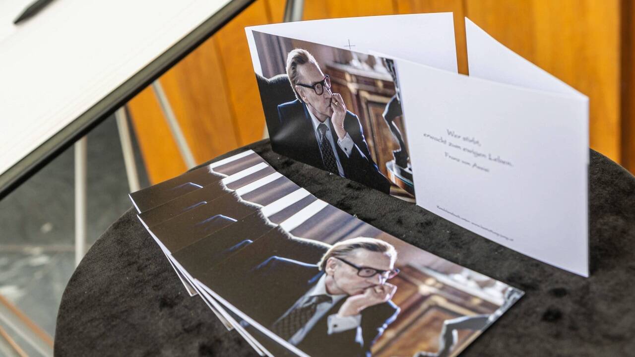 Verabschiedung von Schauspieler Helmut Berger in der Trauerhalle Jung in Salzburg. 