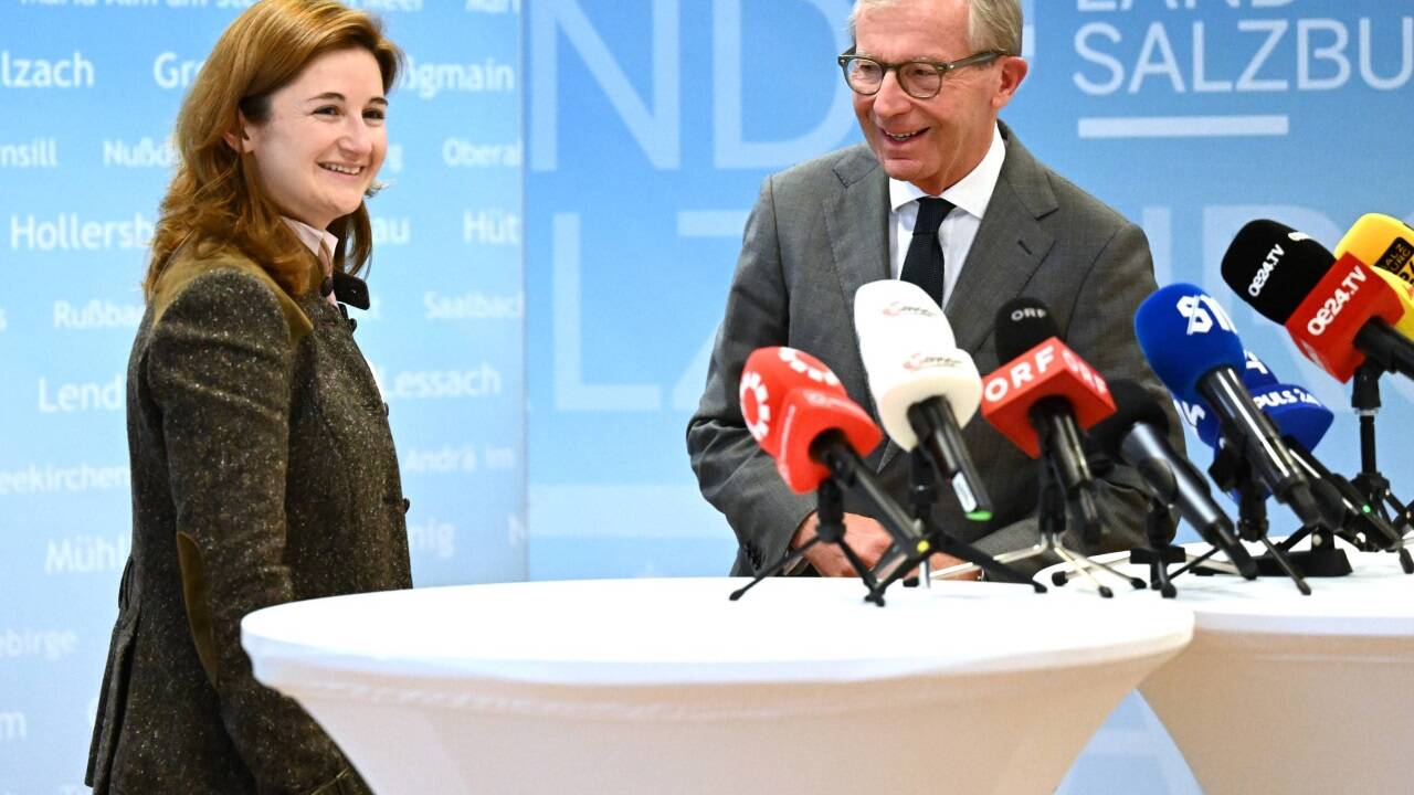 Wilfried Haslauer (ÖVP) und Marlene Svazek (FPÖ) sind sich einig.  