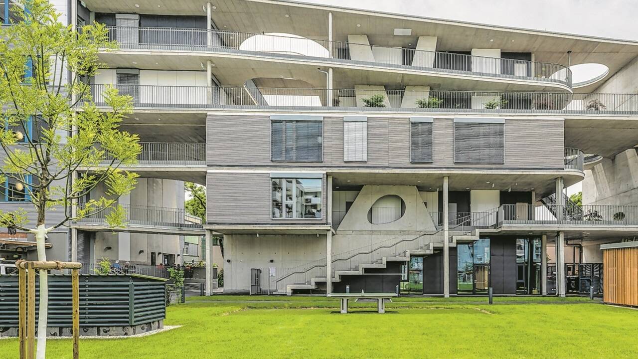 Kiubo-Vorzeigeprojekt in der Grazer Starhemberggasse in Modulbauweise.  
