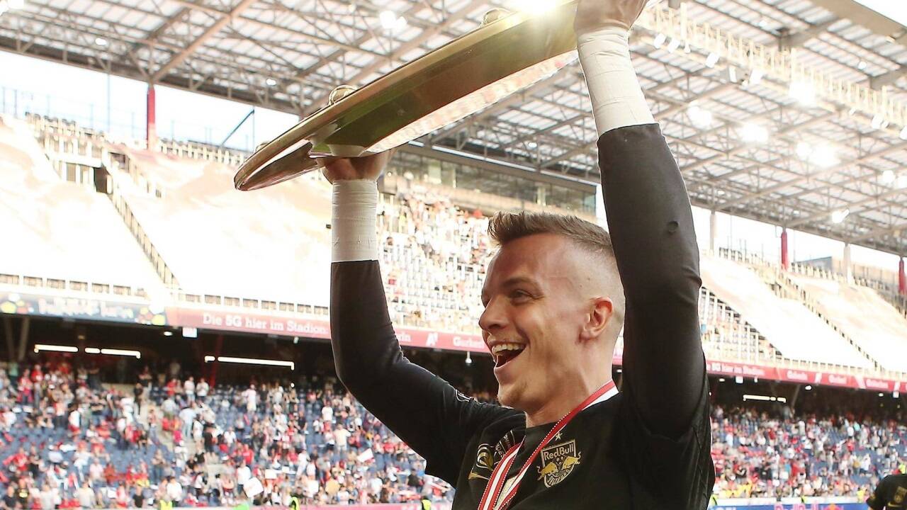 Salzburg-Torhüter Philipp Köhn spielte eine starke Saison. Salzburg-Torhüter Philipp Köhn spielte eine starke Saison.