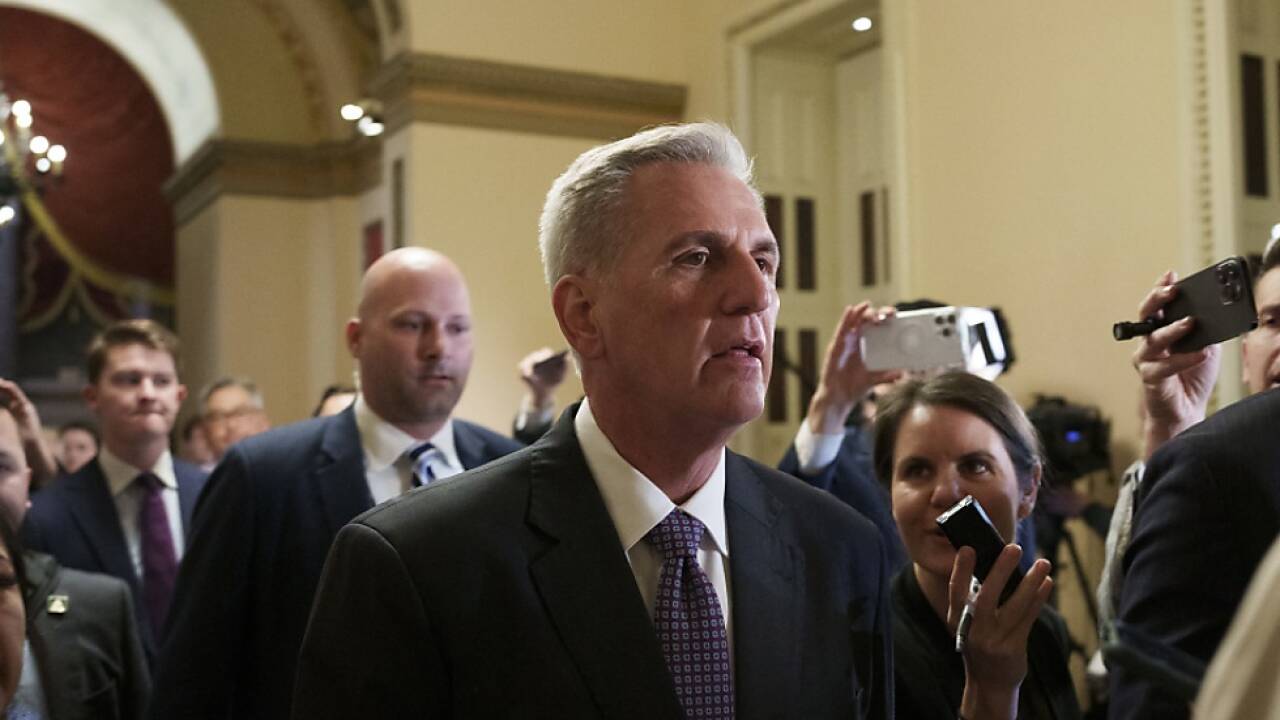 Repräsentantenhaussprecher Kevin McCarthy vor der Abstimmung 