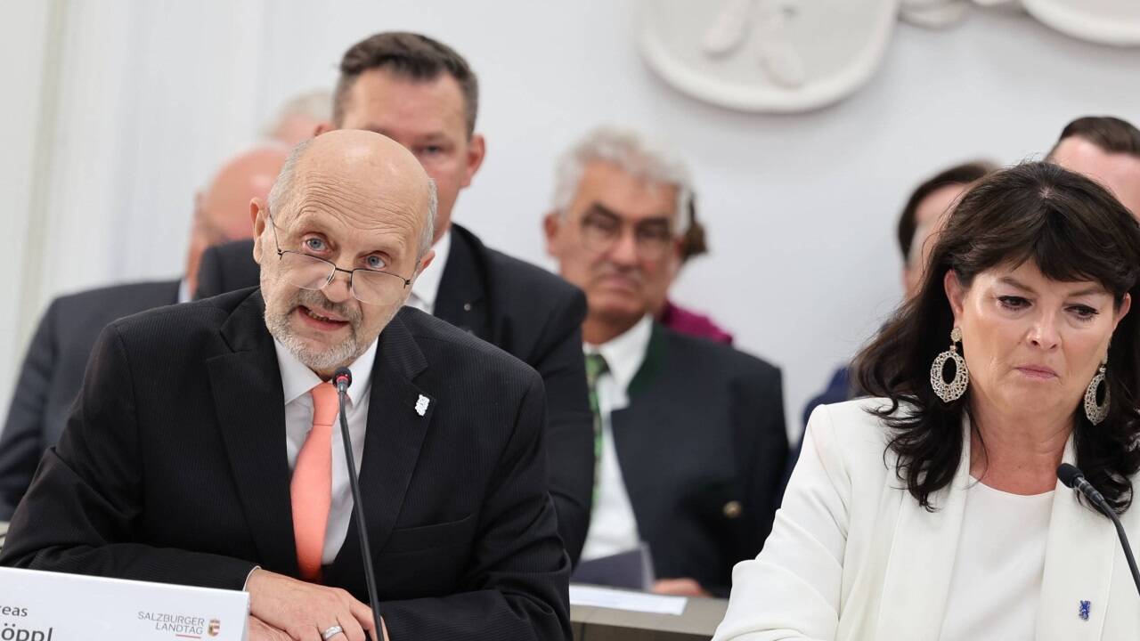 Andreas Schöppl und Karin Berger (FPÖ).  