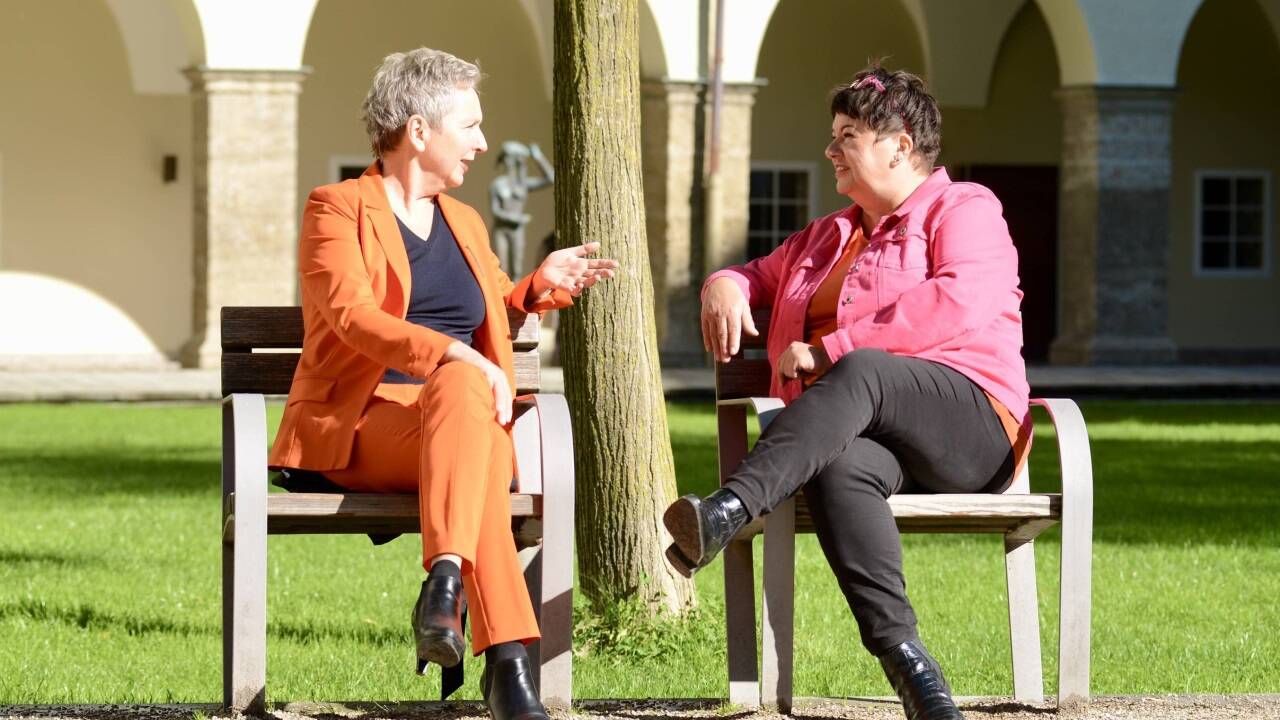 Zwei Frauen, ein Wohnprojekt namens Silberstreif: Ursula Spannberger und Altersforscherin Sonja Schiff. 