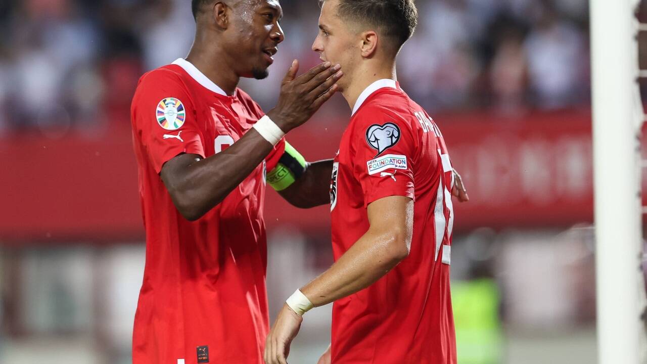 Kapitän David Alaba (l.) und Christoph Baumgartner waren die Matchwinner gegen Schweden. Kapitän David Alaba (l.) und Christoph Baumgartner waren die Matchwinner gegen Schweden.