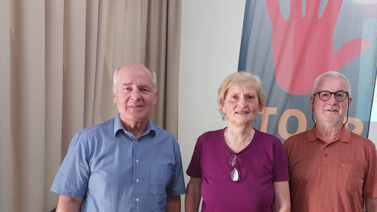 Walter Hebsacker, Hadwig Soyoye-Rothschädl und Wilfried Rogler. Walter Hebsacker, Hadwig Soyoye-Rothschädl und Wilfried Rogler.