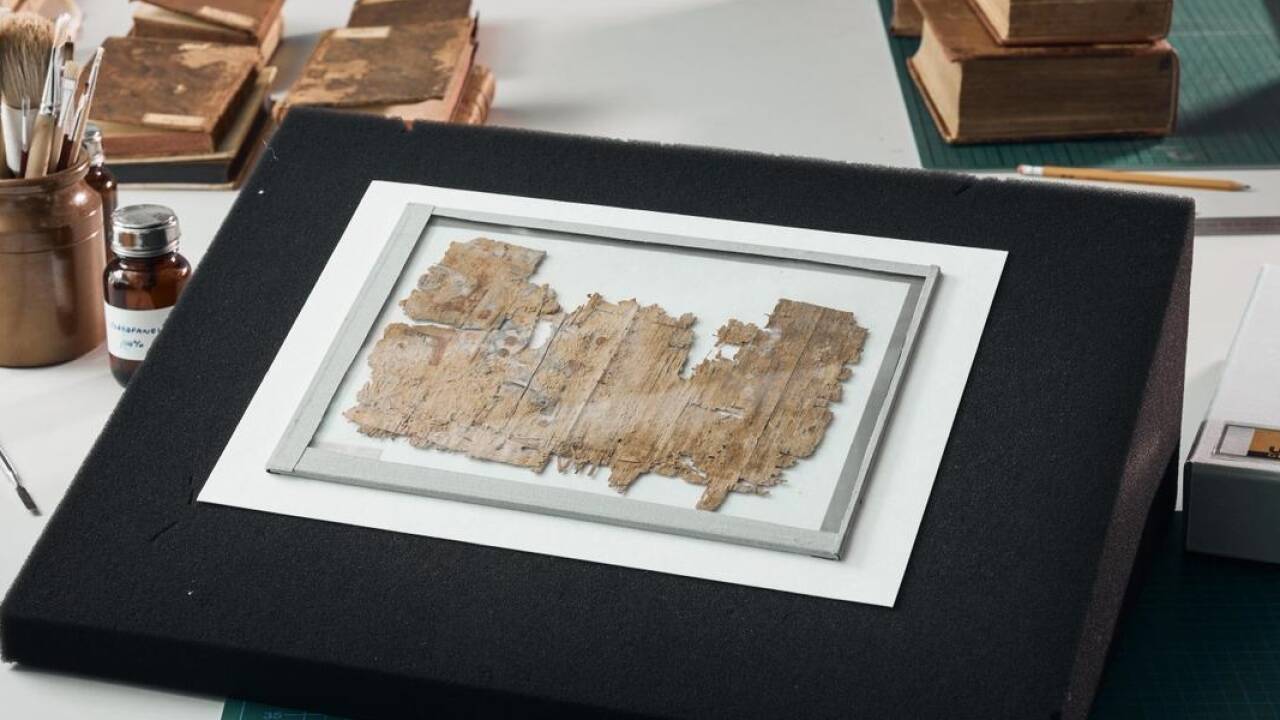 So sieht das „Mumienbuch“, das an der Uni Graz seit gut 100 Jahren aufbewahrt wird, im Detail aus.   So sieht das „Mumienbuch“, das an der Uni Graz seit gut 100 Jahren aufbewahrt wird, im Detail aus.