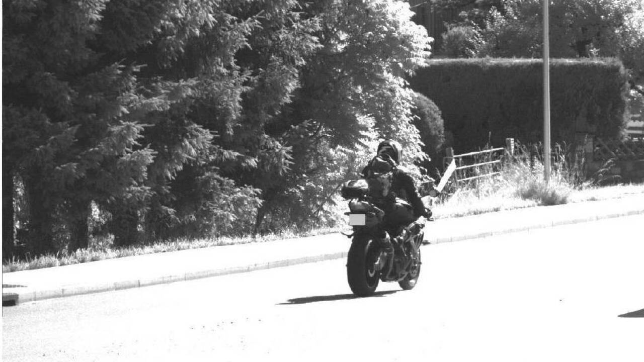 Insgesamt rasten sechs Biker in Mittersill in die Fotofalle. 