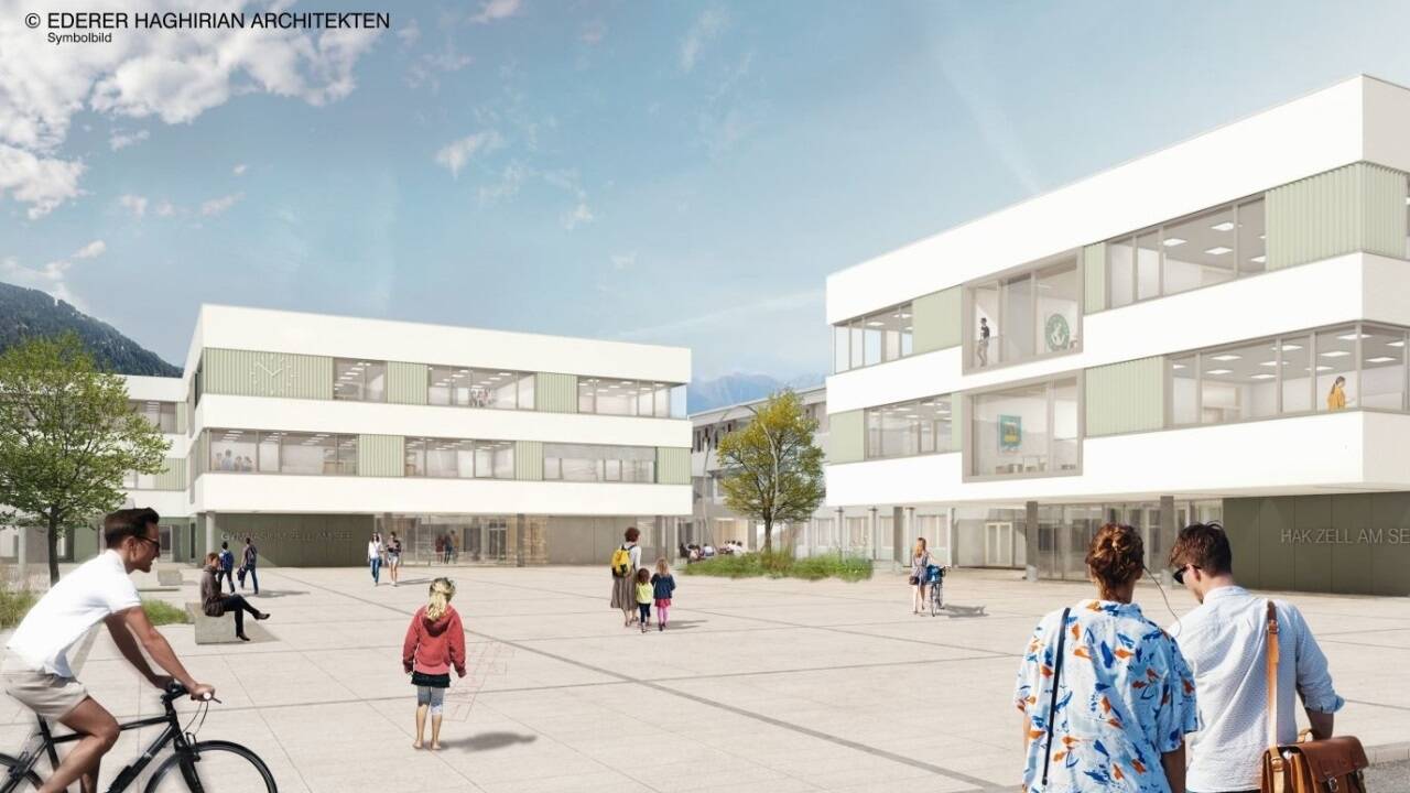 Das neue Schulzentrum in Zell am See. Das neue Schulzentrum in Zell am See.