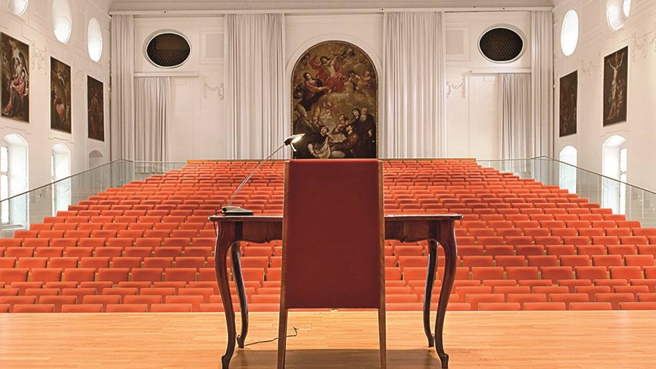 Bis zur feierlichen Inauguration des neuen Rektors in der Großen Universitätsaula wird es wohl noch dauern.  